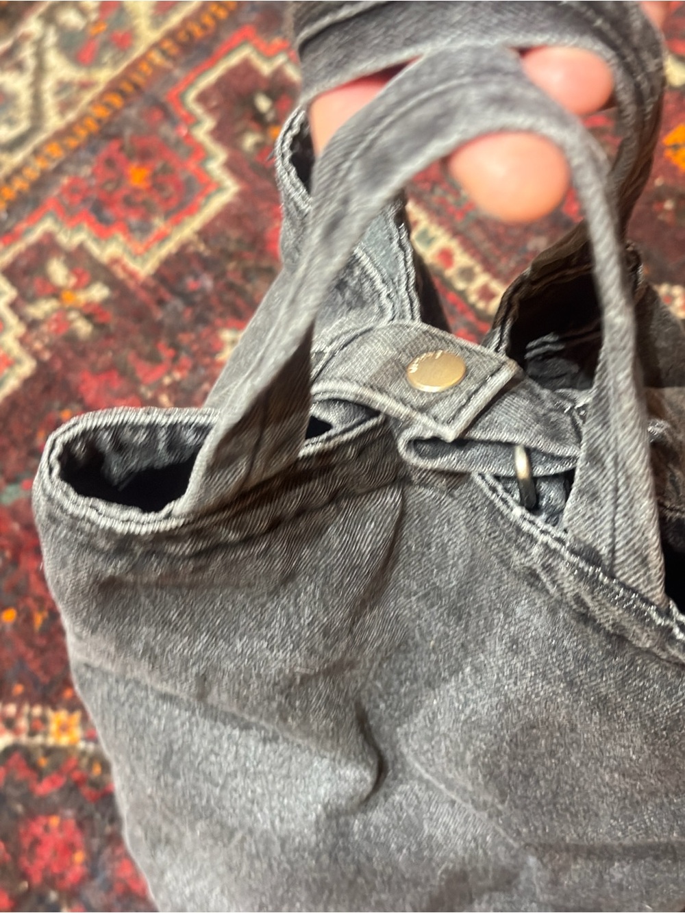 Baggu Denim Duck Tote Bag - Washed Black - Picture 5 of 5
